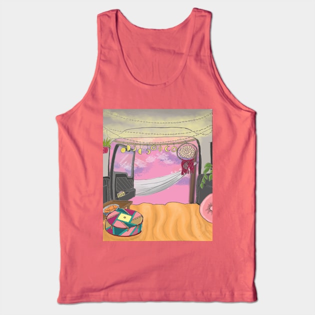 Camper Van Life - cloudy day Tank Top by Ethereal Designs